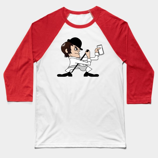 Fightin' Droogs Baseball T-Shirt by huckblade